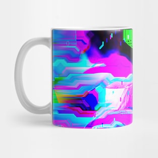 Anime Cosplay Glitch Girl Glitch Art Mug